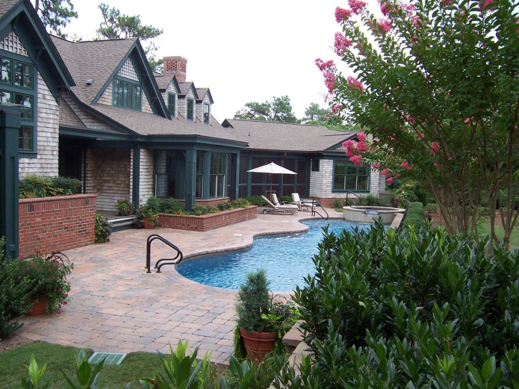 Custom Pool Area Design & Build Pinehurst NC